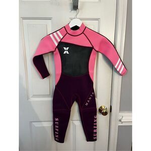 Dive & Sail Girls Pink & Black Wetsuit Surfing Sz L NWT